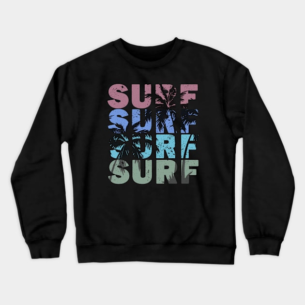 Surf Crewneck Sweatshirt by valentinahramov